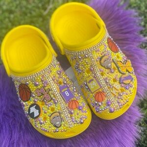 Custom lakers crocs 🔥🔥
